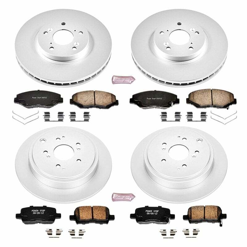 Power Stop 03-08 Honda Pilot Front & Rear Z17 Evolution Geomet Coated Brake Kit - CRK2303