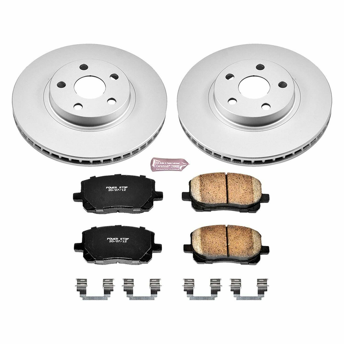 Power Stop 03-08 Pontiac Vibe Front Z17 Evolution Geomet Coated Brake Kit - CRK2316
