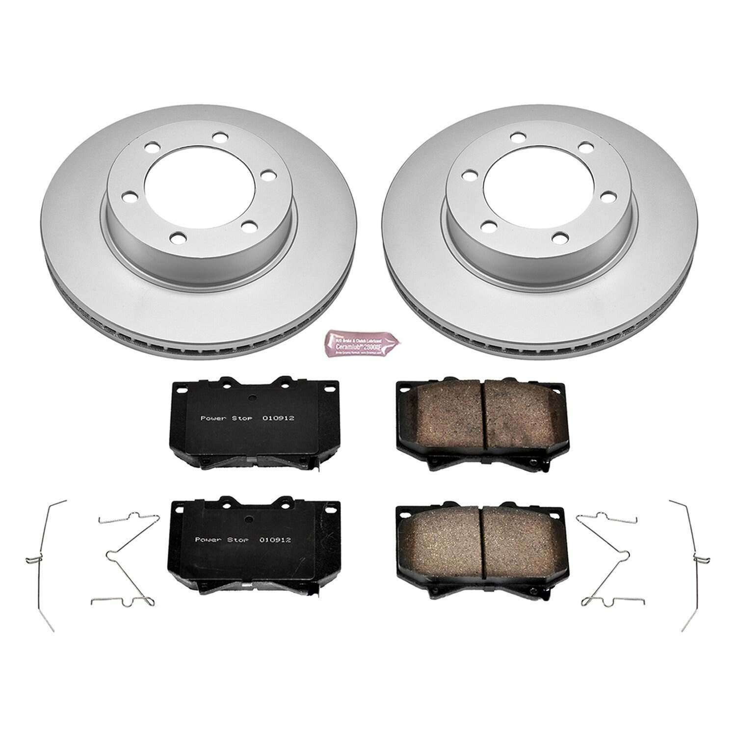 Power Stop 01-02 Toyota Sequoia Front Z17 Evolution Geomet Coated Brake Kit - CRK2323