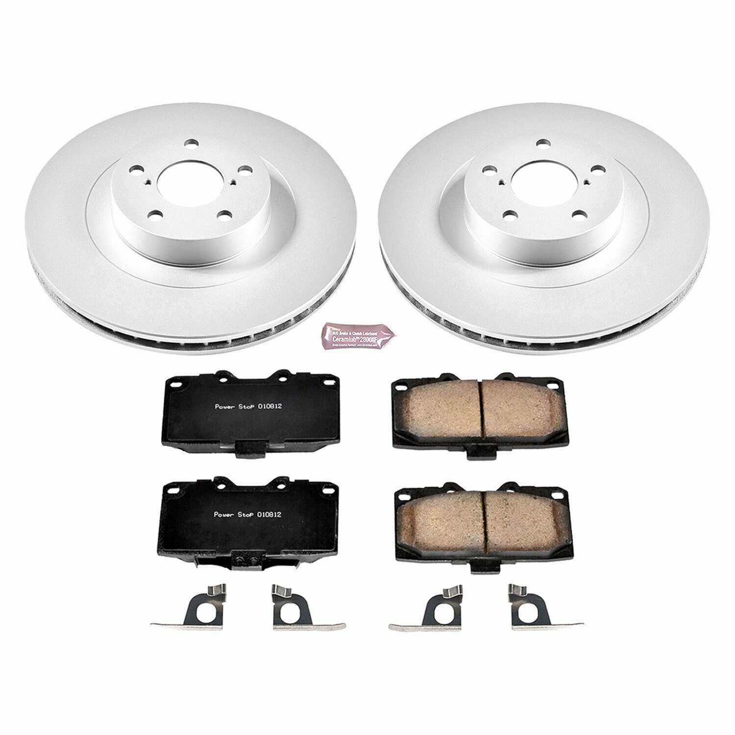 Power Stop 06-07 Subaru Impreza Front Z17 Evolution Geomet Coated Brake Kit - CRK2367