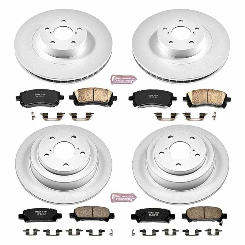 Power Stop 02-03 Subaru Impreza Front & Rear Z17 Evolution Geomet Coated Brake Kit - CRK2371