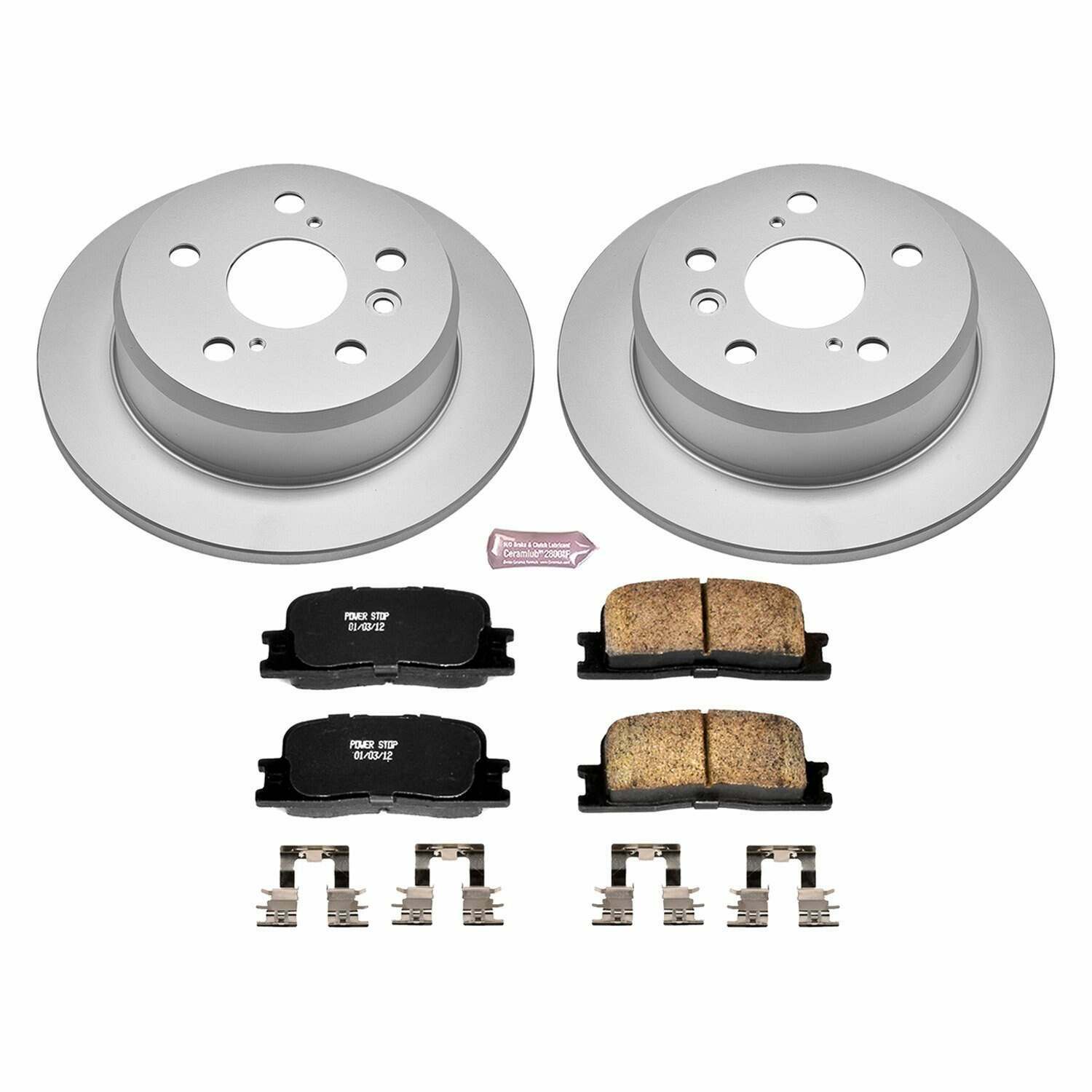 Power Stop 02-03 Lexus ES300 Rear Z17 Evolution Geomet Coated Brake Kit - CRK2418