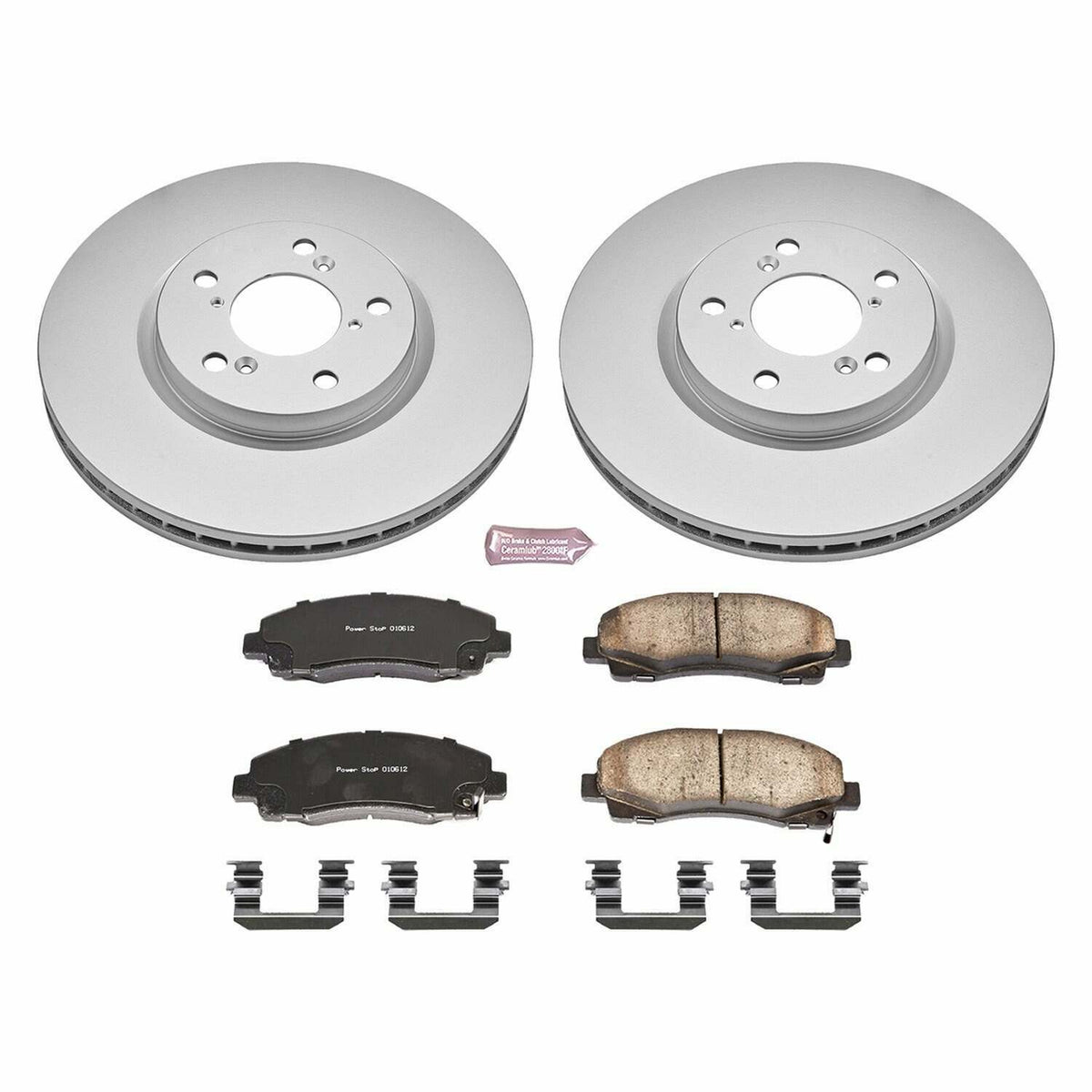 Power Stop 06-11 Honda Ridgeline Front Z17 Evolution Geomet Coated Brake Kit - CRK2429