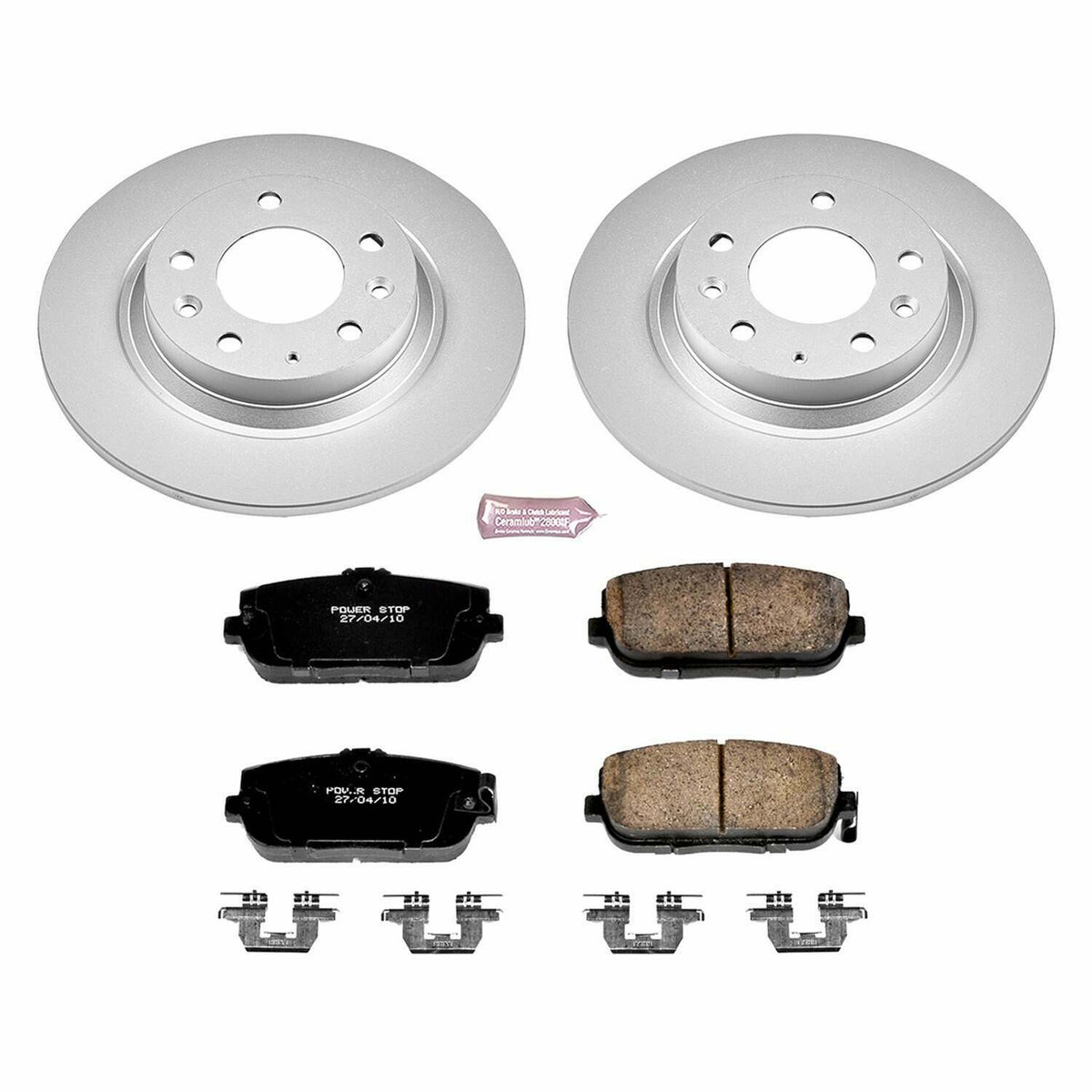Power Stop 06-15 Mazda MX-5 Miata Rear Z17 Evolution Geomet Coated Brake Kit - CRK2451
