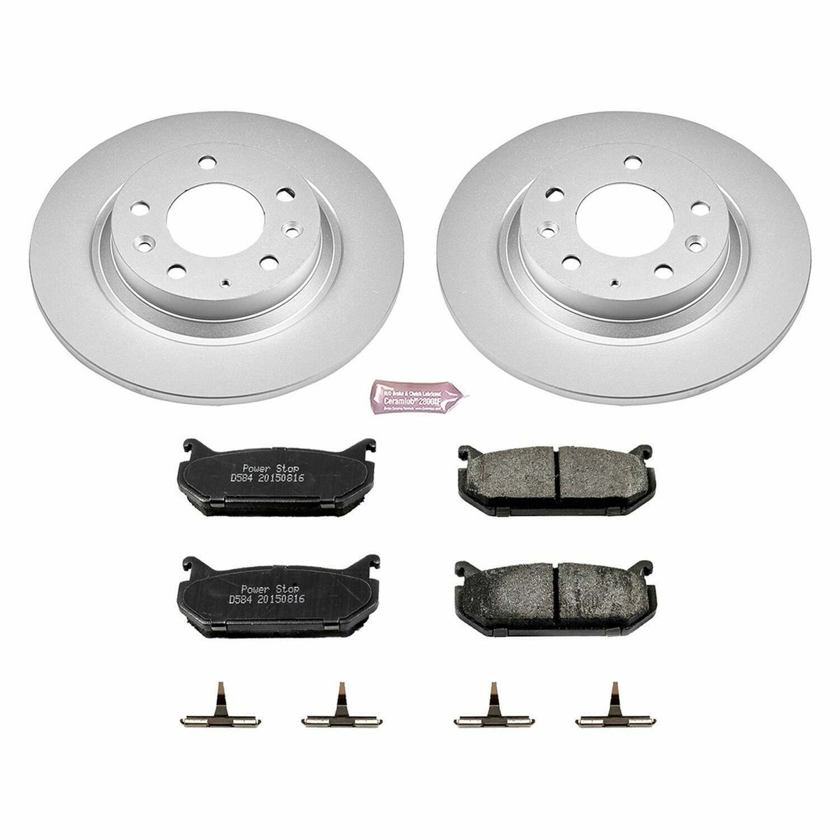 Power Stop 98-02 Mazda 626 Rear Z17 Evolution Geomet Coated Brake Kit - CRK2453