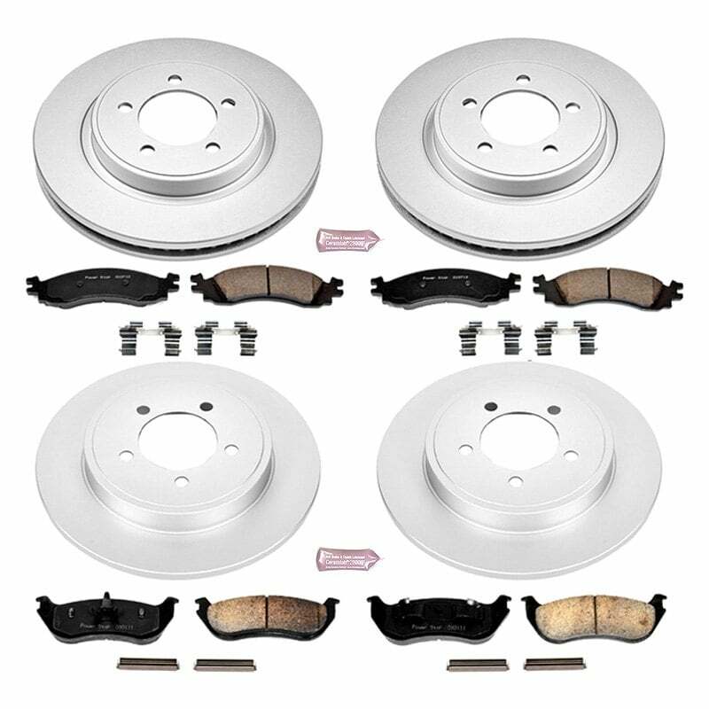 Power Stop 2006 Mercury Mountaineer Front & Rear Z17 Evolution Geomet Coated Brake Kit - CRK2721