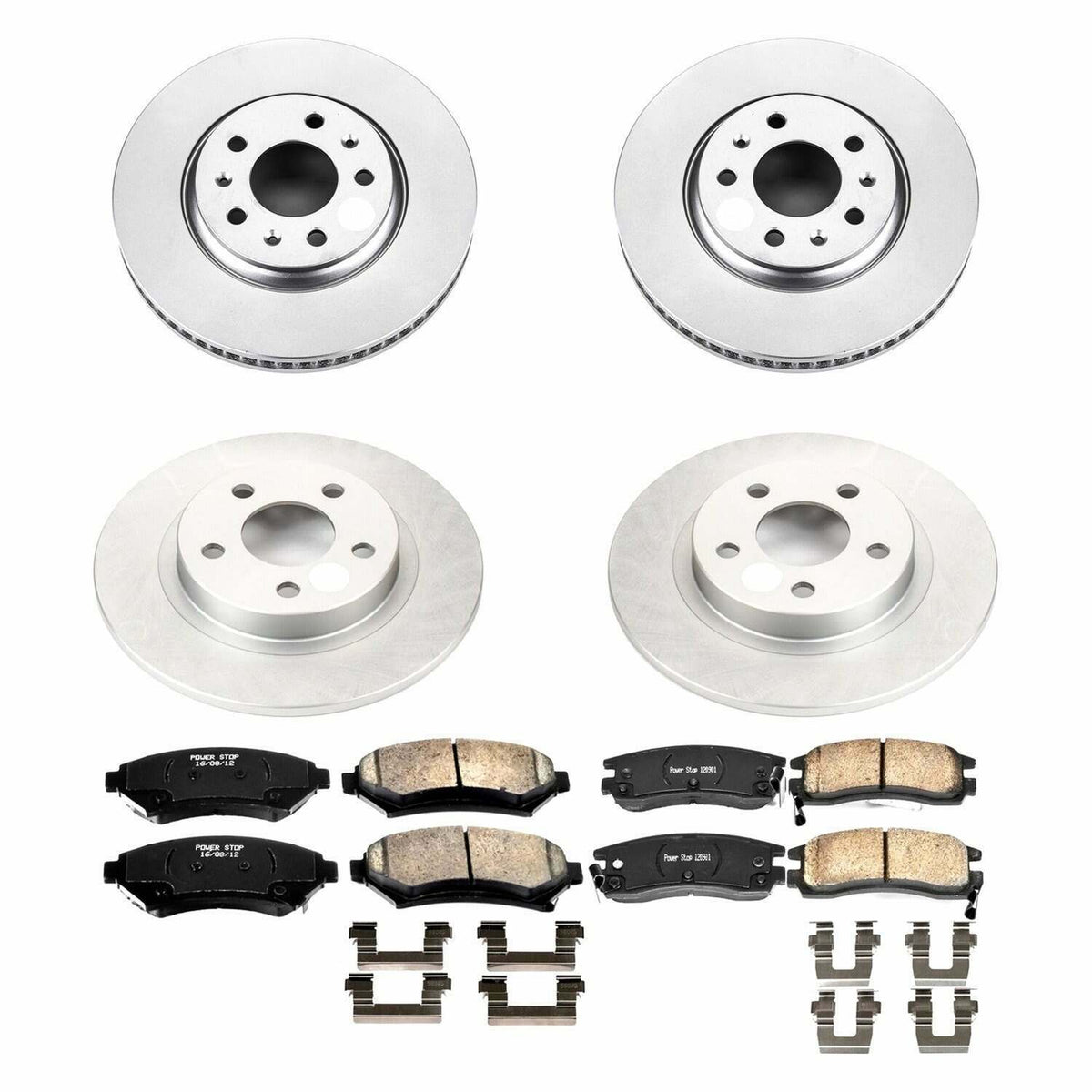 Power Stop 2004 Cadillac Seville Front & Rear Z17 Evolution Geomet Coated Brake Kit - CRK2733