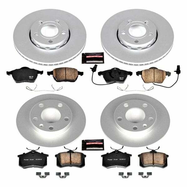 Power Stop 02-04 Audi A4 Front & Rear Z23 Evolution Sport Coated Brake Kit - CRK2741