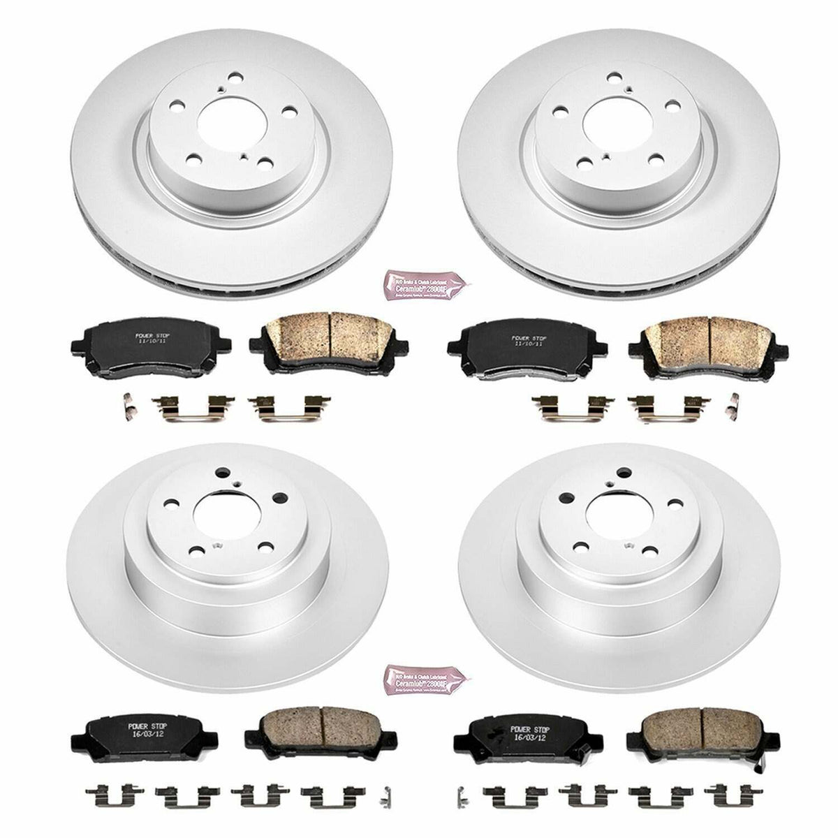 Power Stop 00-02 Subaru Legacy Front & Rear Z17 Evolution Geomet Coated Brake Kit - CRK2749