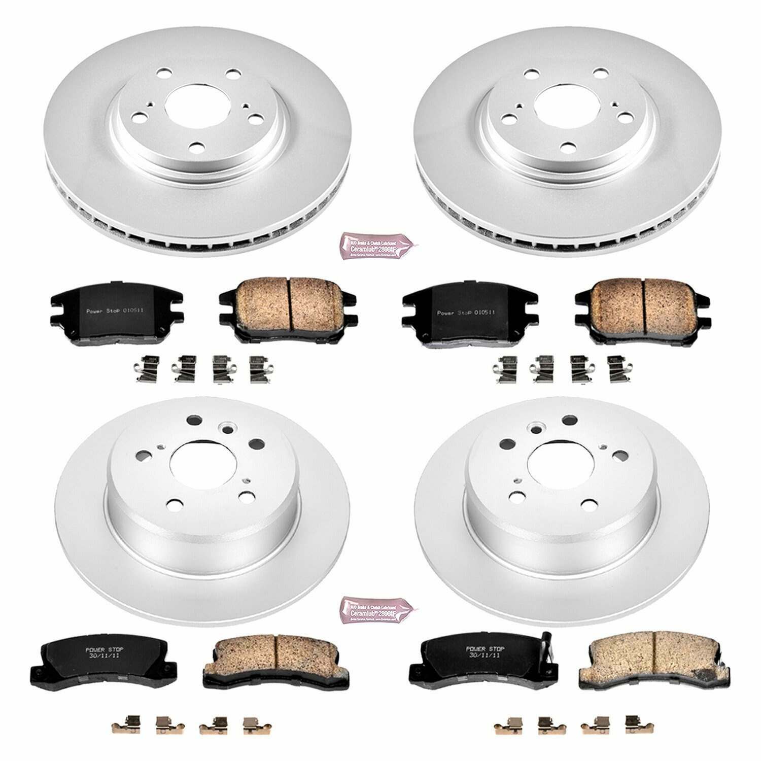 Power Stop 02-03 Lexus RX300 Front & Rear Z17 Evolution Geomet Coated Brake Kit - CRK2775