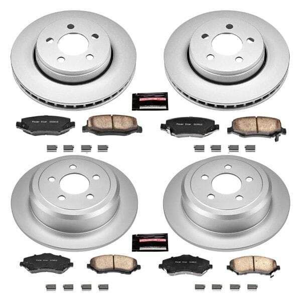 Power Stop 07-11 Dodge Nitro Front & Rear Z17 Evolution Geomet Coated Brake Kit - CRK2832