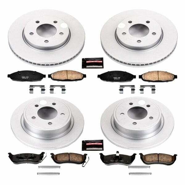 Power Stop 04-08 Chrysler Pacifica Front & Rear Z17 Evolution Geomet Coated Brake Kit - CRK2838