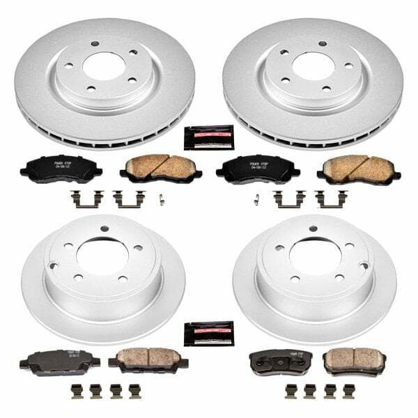 Power Stop 11-14 Chrysler 200 Front & Rear Z17 Evolution Geomet Coated Brake Kit - CRK2840