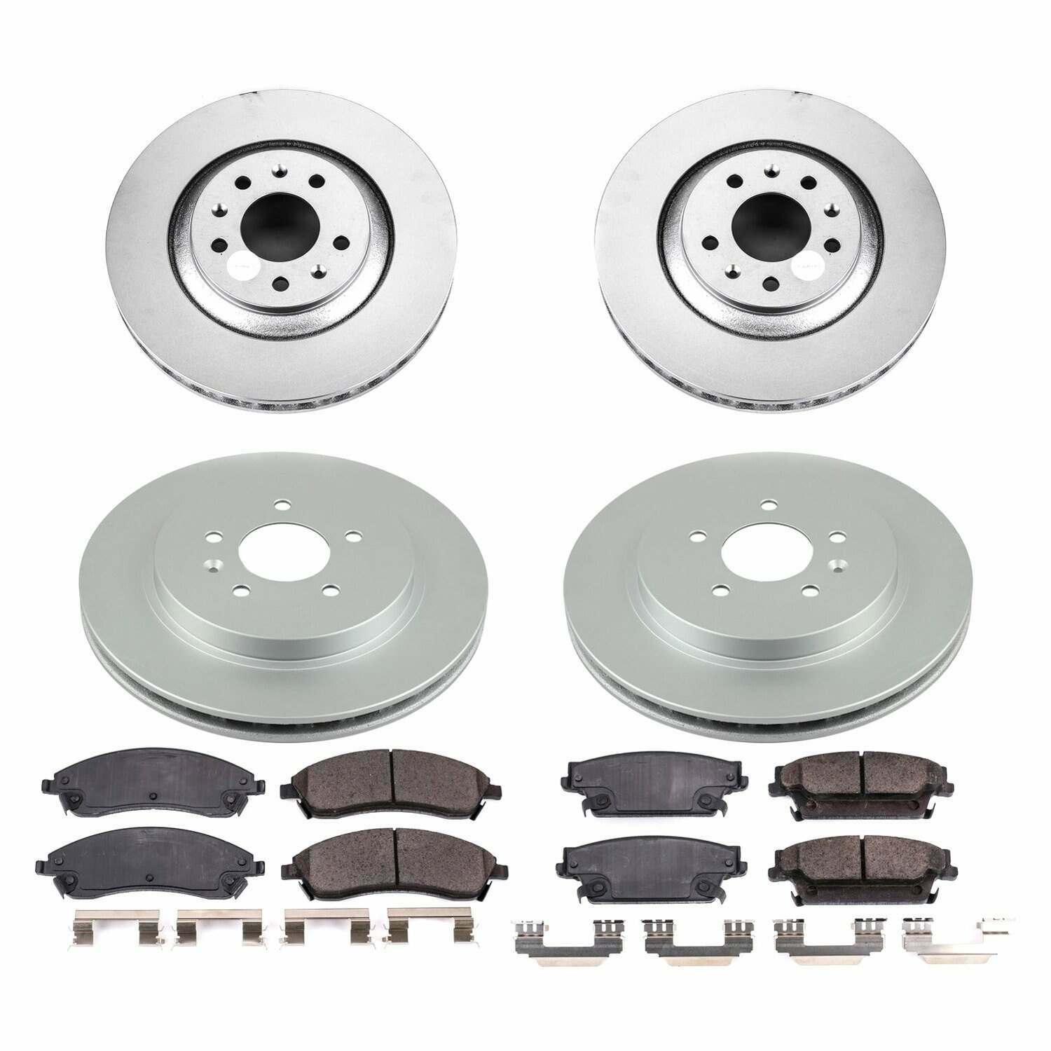 Power Stop 06-07 Cadillac CTS Front & Rear Z17 Evolution Geomet Coated Brake Kit - CRK2875