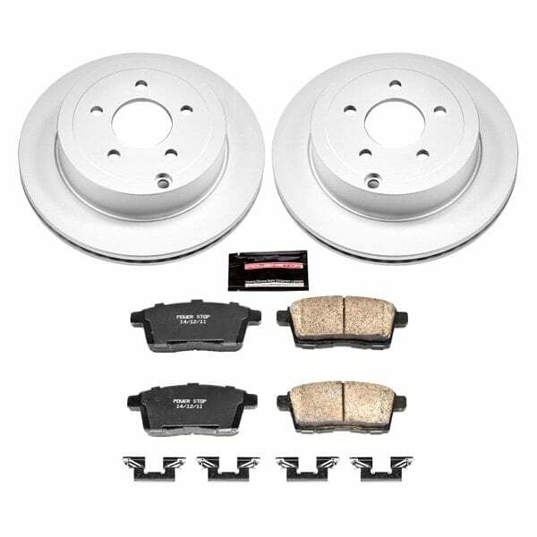 Power Stop 07-10 Ford Edge Rear Z17 Evolution Geomet Coated Brake Kit - CRK3060