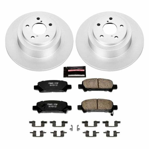 Power Stop 03-06 Subaru Baja Rear Z17 Evolution Geomet Coated Brake Kit - CRK3124