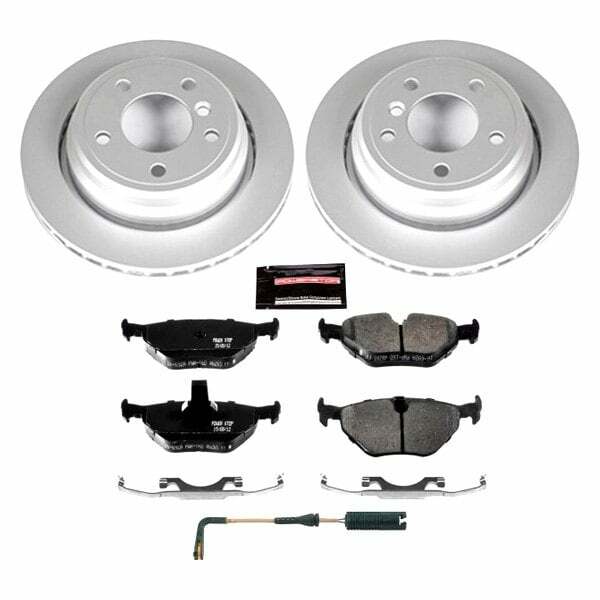 Power Stop 01-03 BMW 525i Rear Z23 Evolution Sport Coated Brake Kit - CRK3125