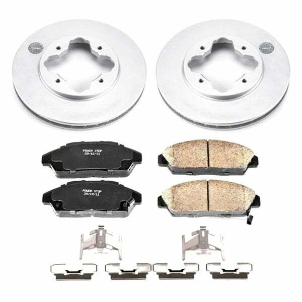 Power Stop 90-93 Honda Accord Front Z17 Evolution Geomet Coated Brake Kit - CRK3164