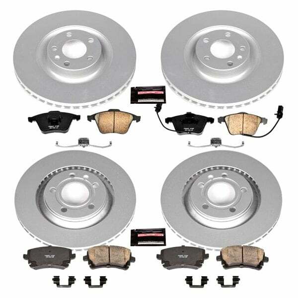Power Stop 04-09 Audi S4 Front & Rear Z23 Evolution Sport Coated Brake Kit - CRK4010