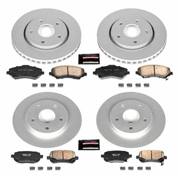 Power Stop 08-12 Chrysler Town & Country Front & Rear Z17 Evolution Geomet Coated Brake Kit - CRK4015