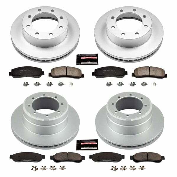 Power Stop 05-10 Ford F-350 Super Duty Front & Rear Z17 Coated Brake Kit - CRK4033