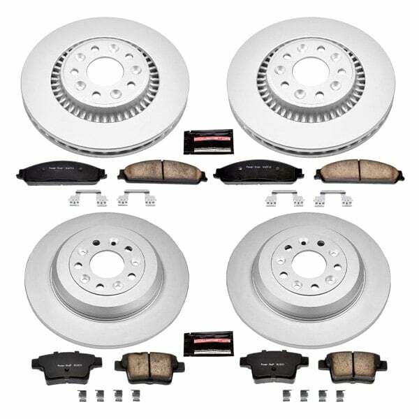 Power Stop 05-07 Ford Five Hundred Front & Rear Z17 Evolution Geomet Coated Brake Kit - CRK4039