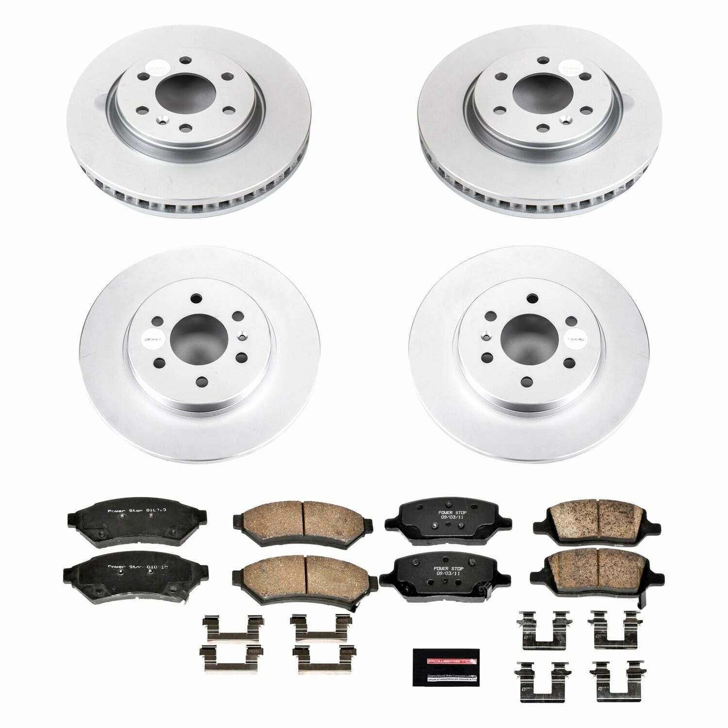Power Stop 06-07 Buick Terraza Front & Rear Z17 Evolution Geomet Coated Brake Kit - CRK4048