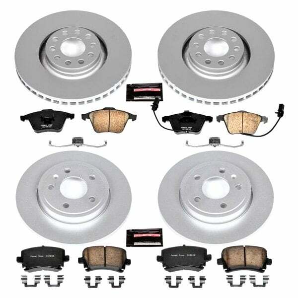 Power Stop 05-09 Audi A4 Front & Rear Z23 Evolution Sport Coated Brake Kit - CRK4065