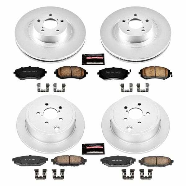 Power Stop 06-09 Subaru Legacy Front & Rear Z17 Evolution Geomet Coated Brake Kit - CRK4079