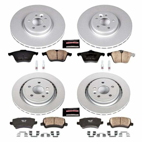 Power Stop 15-18 Volvo S60 Front & Rear Z23 Evolution Sport Coated Brake Kit - CRK4118