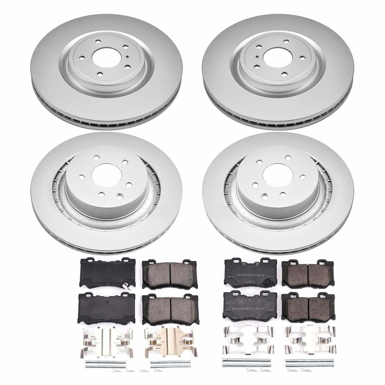 Power Stop 08-13 Infiniti G37 Front & Rear Z17 Evolution Geomet Coated Brake Kit - CRK4138