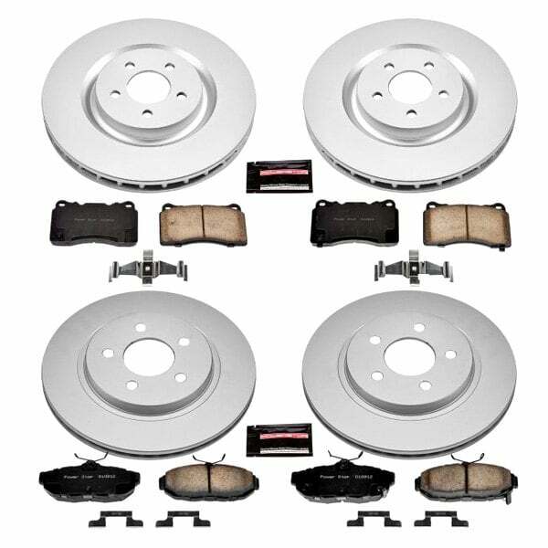 Power Stop 11-14 Ford Mustang Front & Rear Z17 Evolution Geomet Coated Brake Kit - CRK4148