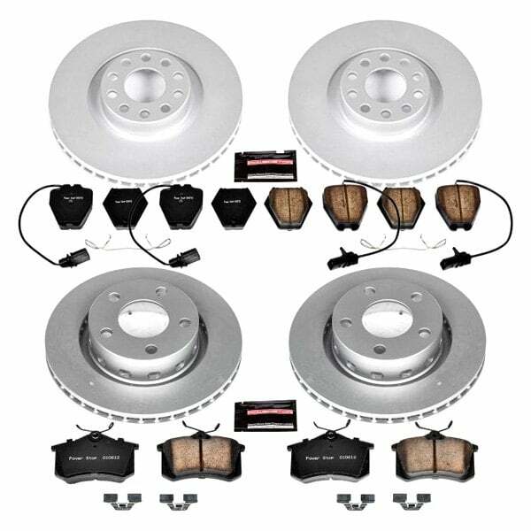 Power Stop 02-04 Audi S6 Front & Rear Z23 Evolution Sport Coated Brake Kit - CRK4192