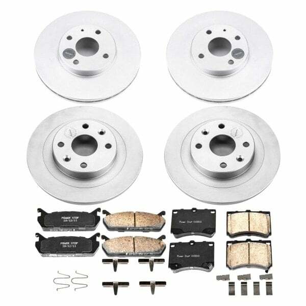Power Stop 91-96 Ford Escort Front & Rear Z17 Evolution Geomet Coated Brake Kit - CRK4238