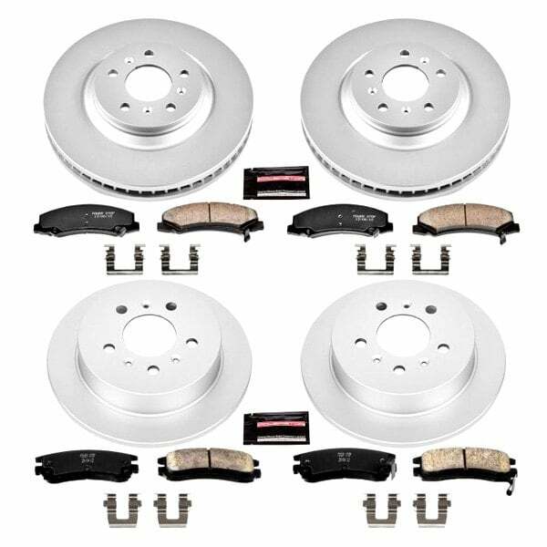 Power Stop 08-09 Buick Allure Front & Rear Z17 Evolution Geomet Coated Brake Kit - CRK4377