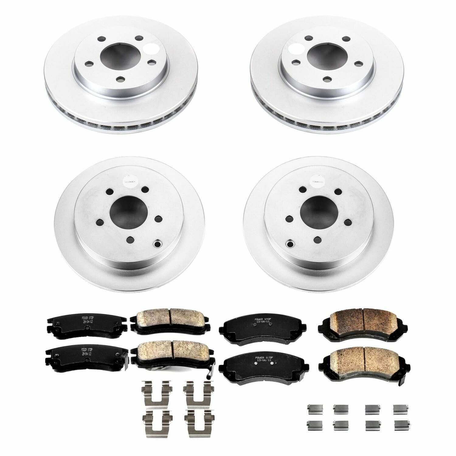 Power Stop 02-07 Buick Rendezvous Front & Rear Z17 Evolution Geomet Coated Brake Kit - CRK4382
