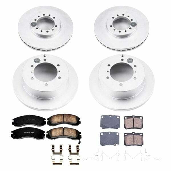 Power Stop 97-04 Mitsubishi Montero Sport Front & Rear Z17 Evolution Geomet Coated Brake Kit - CRK4402