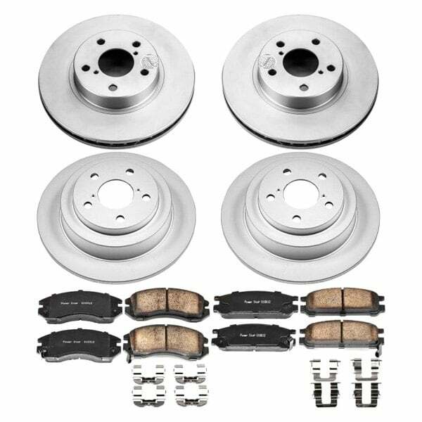 Power Stop 93-96 Subaru Impreza Front & Rear Z17 Evolution Geomet Coated Brake Kit - CRK444