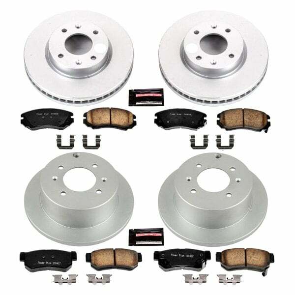 Power Stop 03-05 Hyundai Sonata Front & Rear Z17 Evolution Geomet Coated Brake Kit - CRK4445