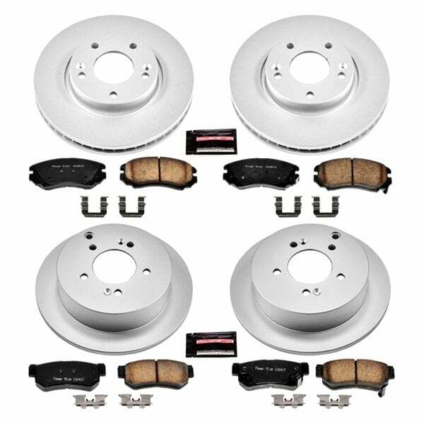 Power Stop 05-09 Hyundai Tucson Front & Rear Z17 Evolution Geomet Coated Brake Kit - CRK4448