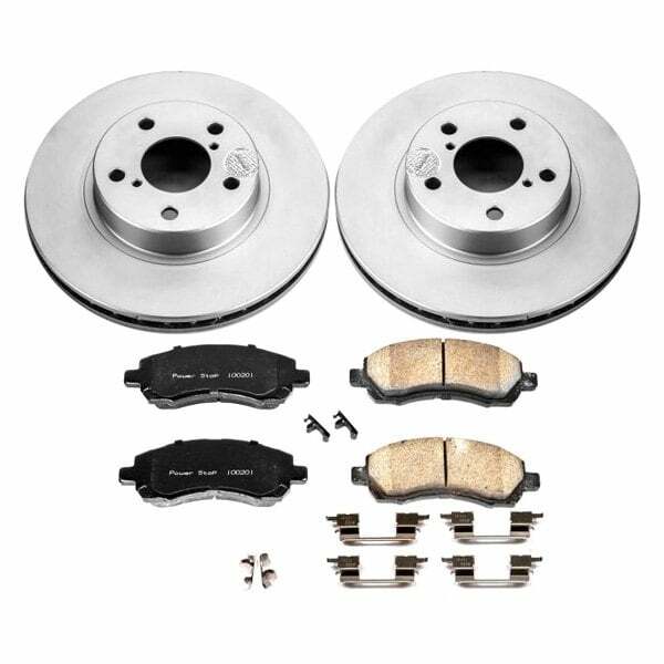 Power Stop 97-01 Subaru Impreza Front Z17 Evolution Geomet Coated Brake Kit - CRK445