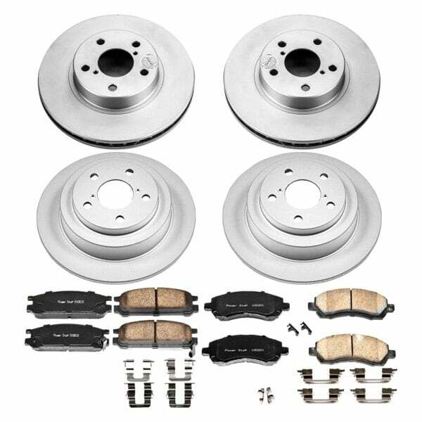 Power Stop 97-99 Subaru Legacy Front & Rear Z17 Evolution Geomet Coated Brake Kit - CRK446