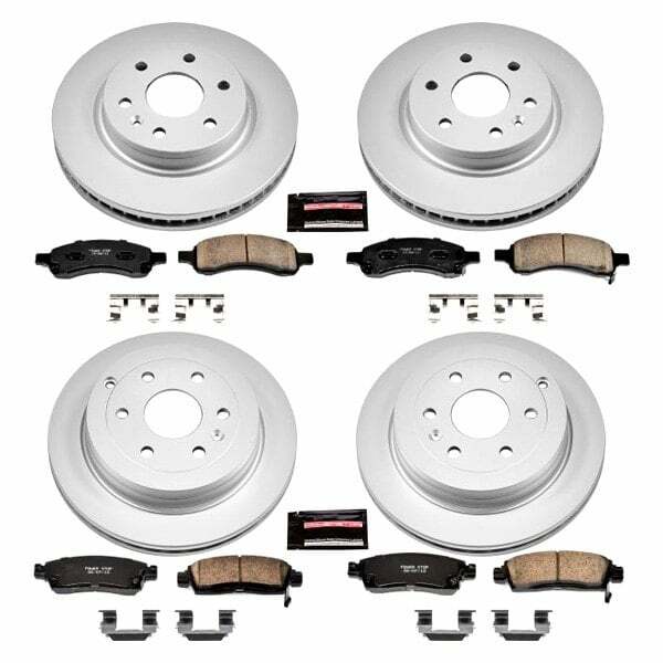 Power Stop 08-17 Buick Enclave Front & Rear Z17 Evolution Geomet Coated Brake Kit - CRK4466