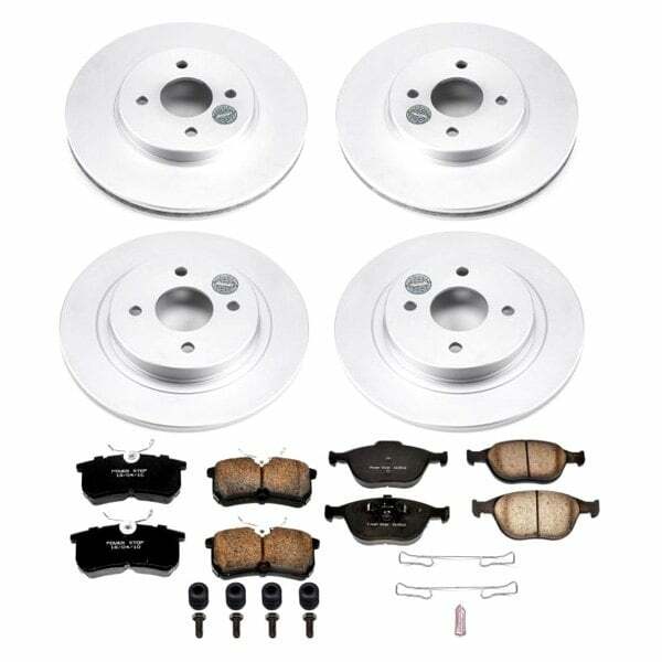 Power Stop 02-04 Ford Focus Front & Rear Z17 Evolution Geomet Coated Brake Kit - CRK4467