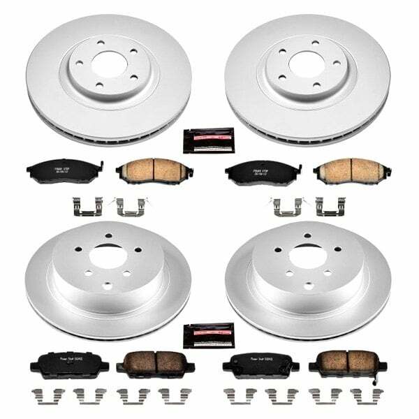 Power Stop 11-14 Nissan Murano Front & Rear Z17 Evolution Geomet Coated Brake Kit - CRK4476