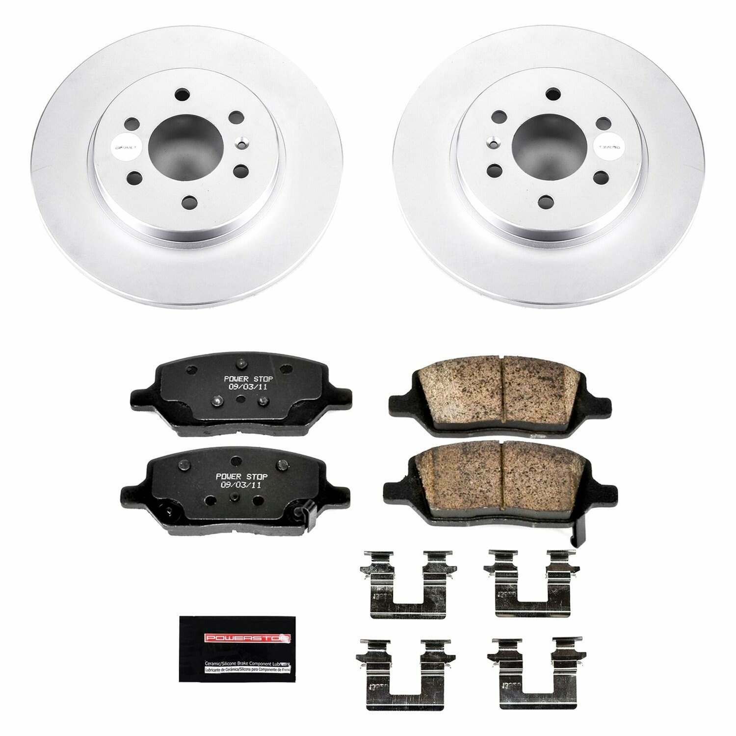 Power Stop 06-07 Buick Terraza Rear Z17 Evolution Geomet Coated Brake Kit - CRK4609