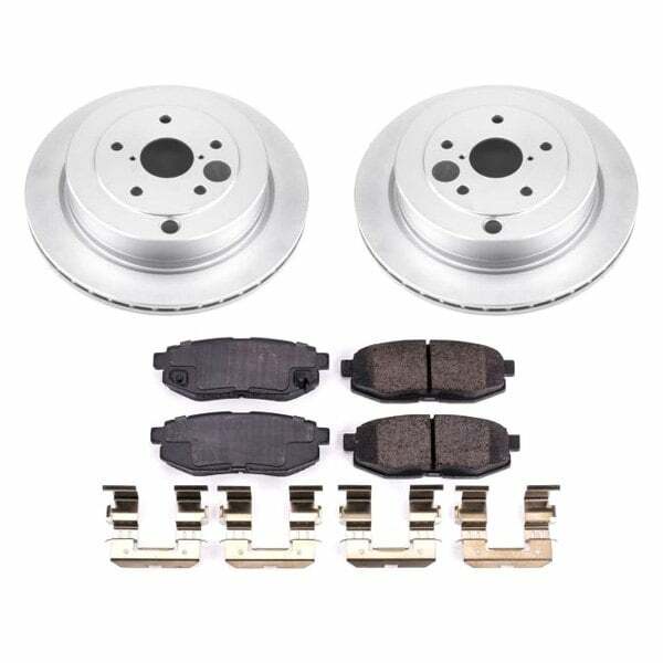 Power Stop 06-07 Subaru B9 Tribeca Rear Z17 Evolution Geomet Coated Brake Kit - CRK4645