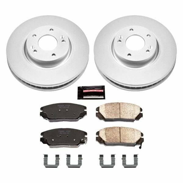 Power Stop 06-10 Hyundai Sonata Front Z17 Evolution Geomet Coated Brake Kit - CRK4647