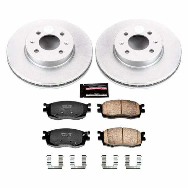 Power Stop 06-11 Hyundai Accent Front Z17 Evolution Geomet Coated Brake Kit - CRK4652