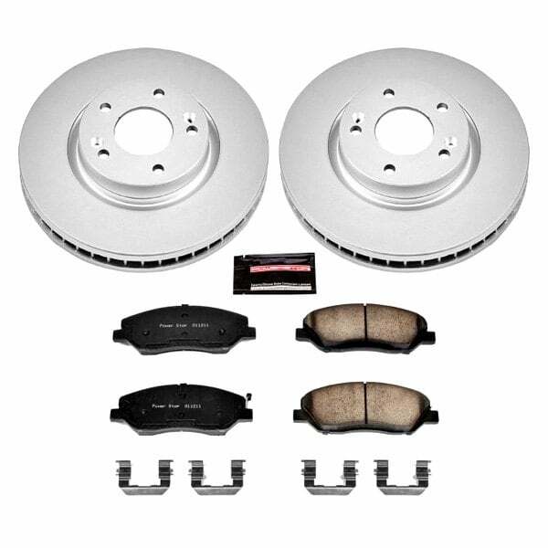 Power Stop 07-09 Hyundai Santa Fe Front Z17 Evolution Geomet Coated Brake Kit - CRK4665